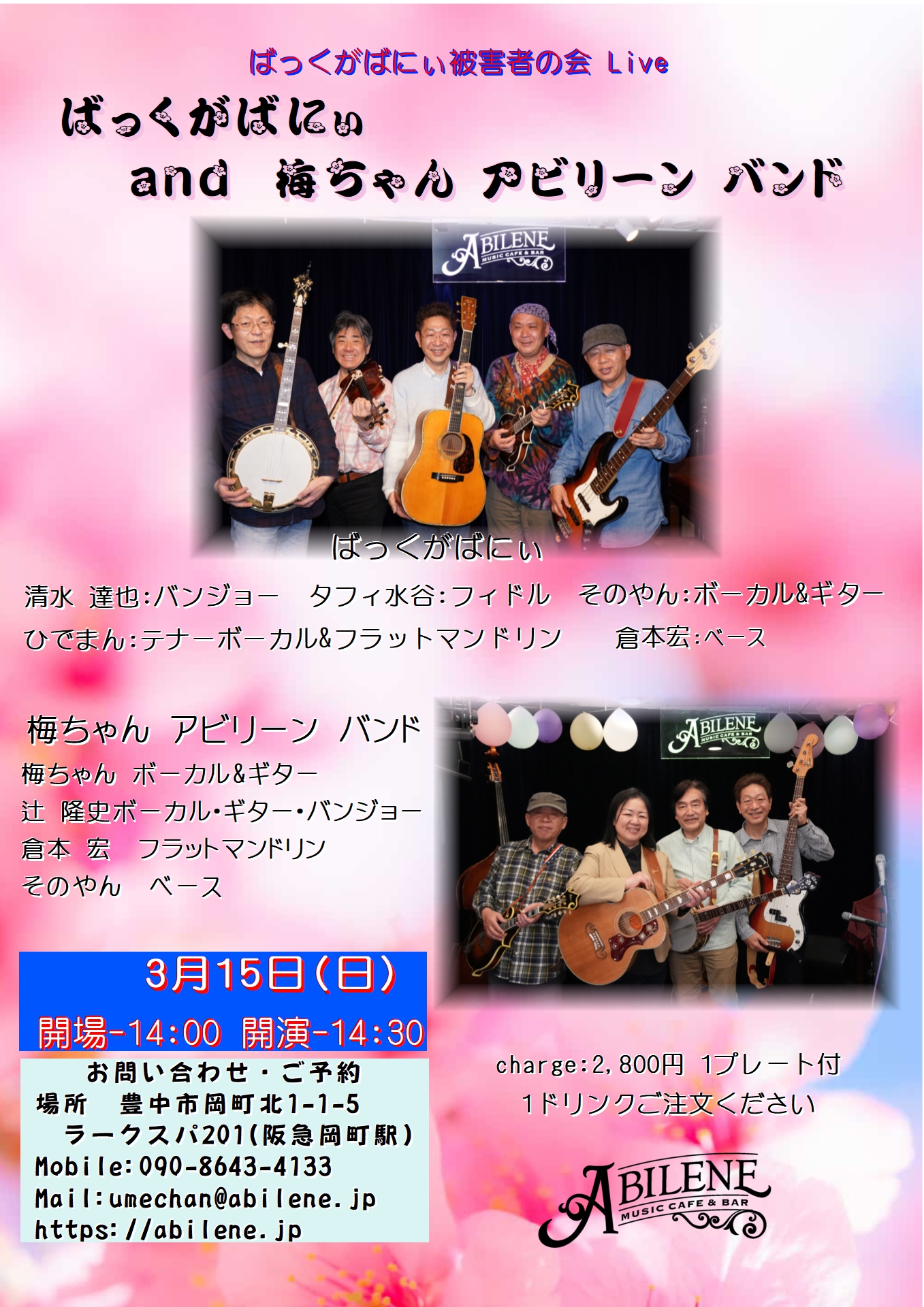 ばっくがばにぃ　梅ちゃんアビリーンバンド